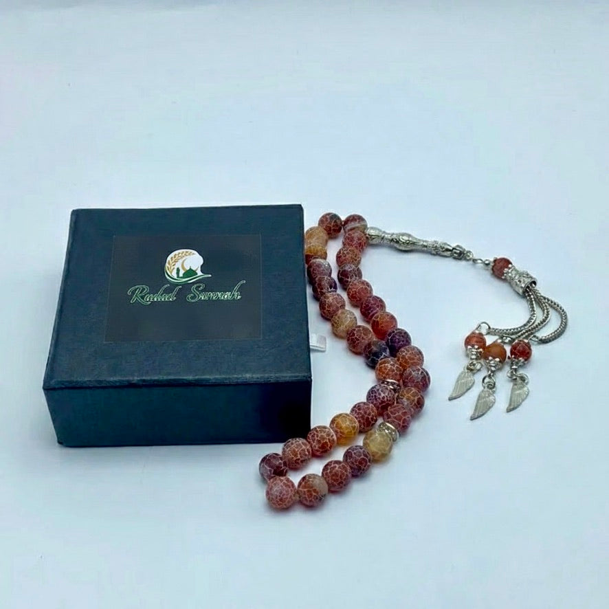 লাল আগাত পাথরের তসবিহ | প্রিমিয়াম কালেকশন